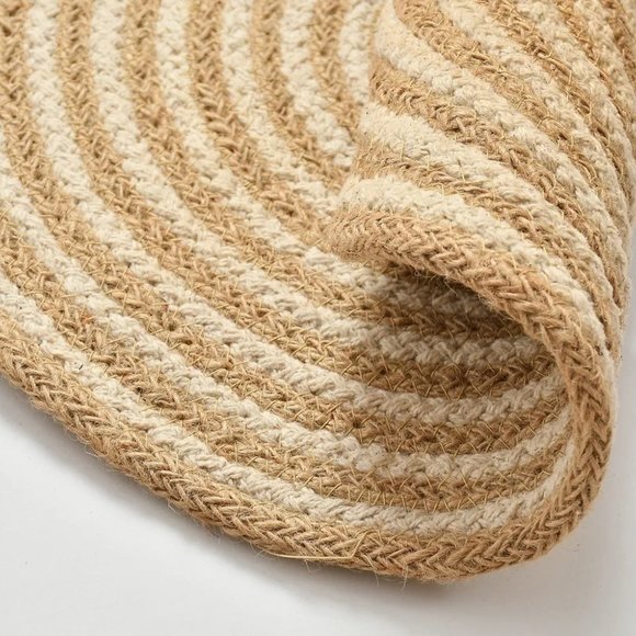 Placemat | White Circle | Round | 14x14 | Pack of 2 - Picture 2 of 5